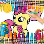 Coloring Unicorn and My Little Pony Coloring Book