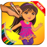 Pro Games Dora Coloring book