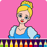 kids coloring book: Cinderella
