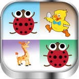 Animals memory game for kids