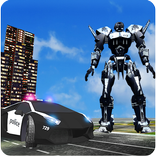 Polícia robot transformação: polícia carro Robot
