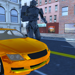 Golden Cyborg Robot
