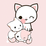 Cute Kitty Kitten Kawaii Bubble Dance