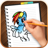 Draw & Color Little Pony