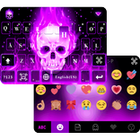 Purple Skeleton Emoji Keyboard