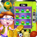 Diversión máquina expendedora del balón de fútbol