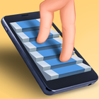 Stair steps for fingers icon