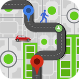 GPS الطريق الباحث