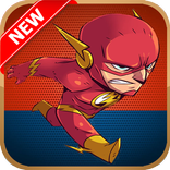 Kids Flash race moon