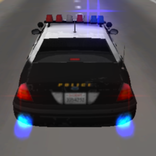 politie-auto rijden 3D