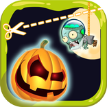 Cut Halloween roper Pumpkin
