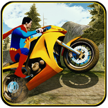 SuperHero Motorcycle Stunts