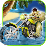 Superheroes Water Surfer Bike Racing