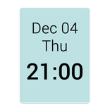 ”1x1 Clock Widget