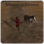 Wandering Samurai in Desert