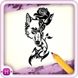 Draw Wolf Tattoo