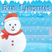 Christmas Keyboard Blue for GO APK