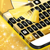 Neon Gold Keyboard Theme APK