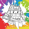 Coloring book : Robot Car Police APK