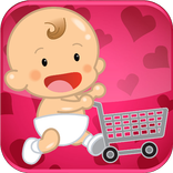 De baby gaat winkelen