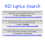 KD Lyric Search