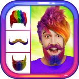 Crazy Man Hair Mustache Beard