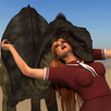 Dinosaur and Schoolgirl Puzzle APK