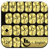 Keyboard Theme Metallic Gold APK