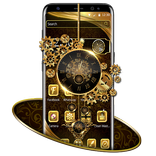 Luxury Golden Clock Theme