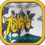 Desain Seni Graffiti 3D