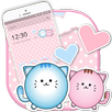 Cute Kitty Pink Cat Launcher Theme APK