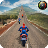 Superhero Bike Racing 2018: Moto Traffic Rider
