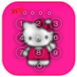 Kawaii Kitty Lock Screen theme