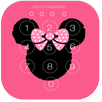 Pink Cute Minny Bowknot Lock Screen Theme APK