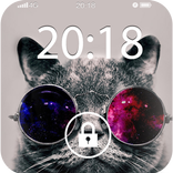 Fancy Screen Lock Cat