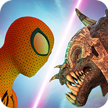 Superhero Spider Alien Battle