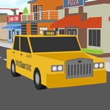 Blocky Cars टैक्सी चालक सिम