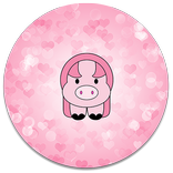 XP Theme Beauty Pink Pig