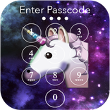 Emoji Unicorn Heart PIN Lock