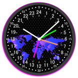 24 H Analog World Clock Free