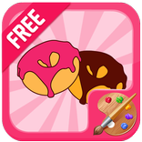 Donut mewarnai permainan