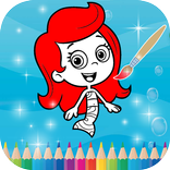 Bubble Coloring Book for Guppy