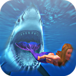 Angry Shark Mermaid Run