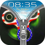Pink Spinner Zipper Screen Lock