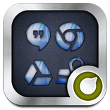 Blue Glass Solo Launcher Theme