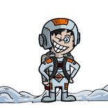 Spaceman : Rocket in the Space