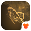 Glitter Golden - Butterfly Theme for Android APK