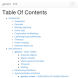 python gevent doc