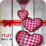 Heart Zipper Lock Screen