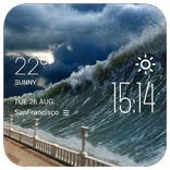 tsunami weather widget/clock